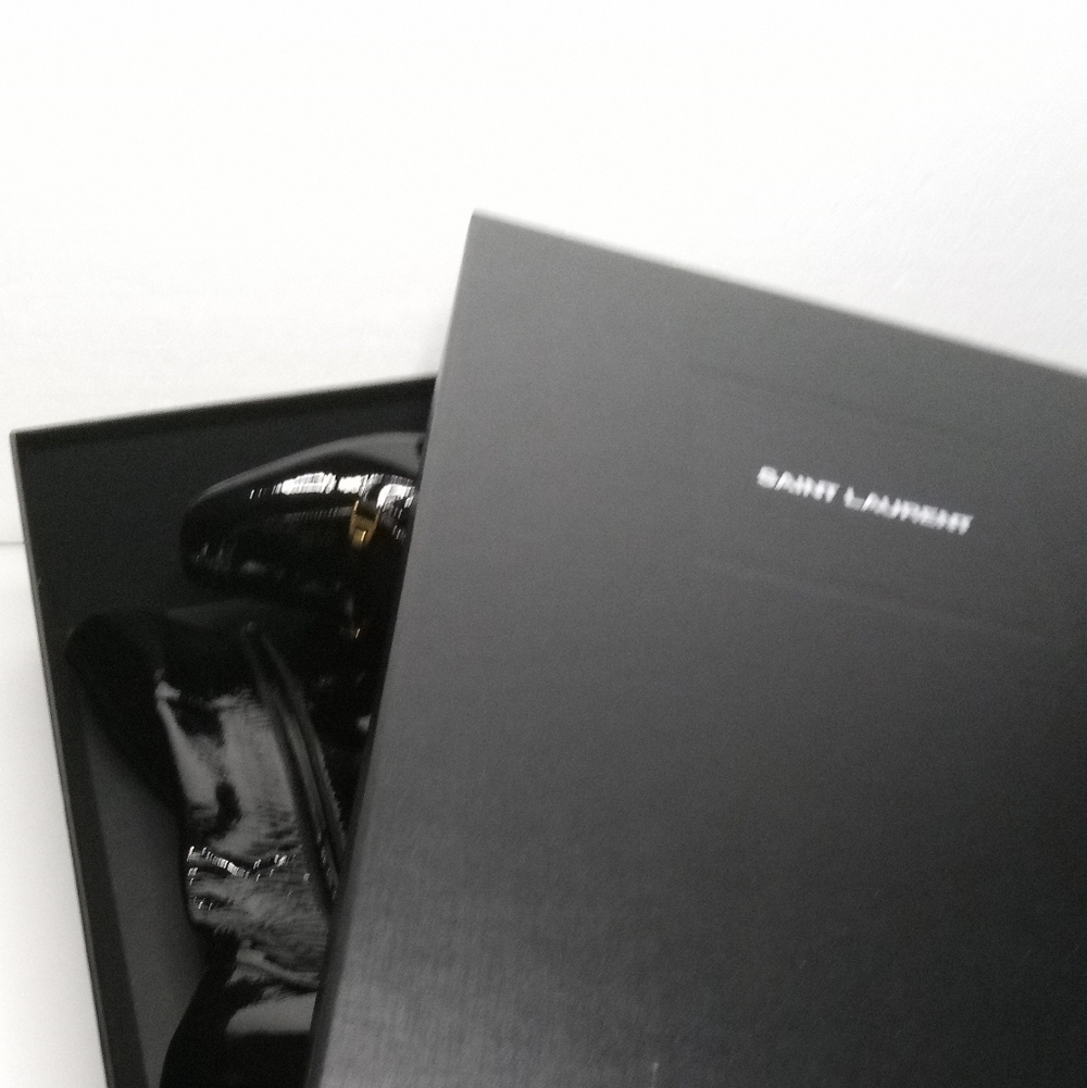Saint Laurent Lala Patient Leather Boots - Picture 9 of 14